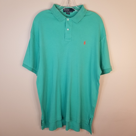 Polo Ralph Lauren Green Polo Shirt Large - Picture 11 of 16